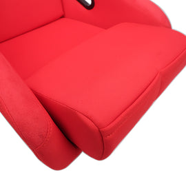 NRG FRP Bucket Seat (Red Cloth) - Large FRP-300RD