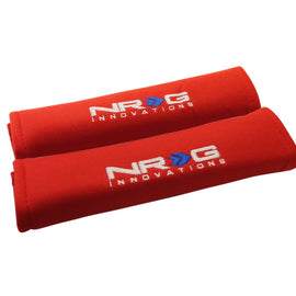 NRG Seat Belt Pads 2.7in. W x 11in. L (Red) Short - 2pc SBP-27RD