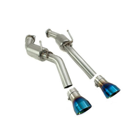 Megan Racing Axleback Exhaust for Infiniti Q50 2016+ 3.0 TURBO AWD/RWD Burnt Tip MR-CBS-IQ14X-BT-R + MIDPIPE-IQ14