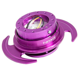 NRG Quick Release 3.0 Kit - Purple Body/Purple Ring w/ Handles SRK-650PP