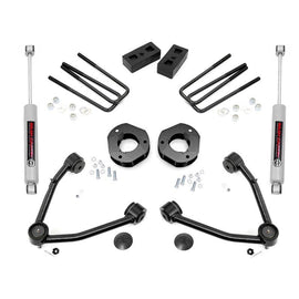 Rough Country 3.5-inch Suspension Lift Kit (Factory Cast Steel Control Arm Models)