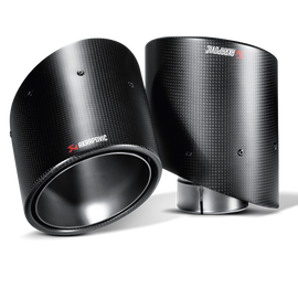 AKRAPOVIC TAIL PIPE SET CARBON FOR 2009-2017 NISSAN 370Z & 2008-2014 EVO X TP-NIZ34-C