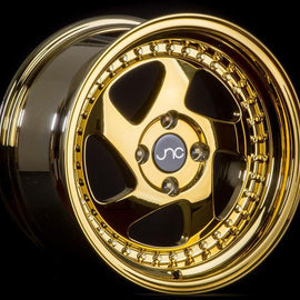 JNC 034 Platinum Gold Gold Rivets 15x8 4x100 +20 Wheel/Rim 18515633030