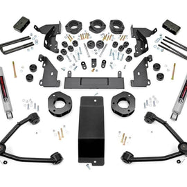 Rough Country 4.75-inch Suspension & Body Lift Combo Kit (Factory Cast Aluminum Control Arm Models)