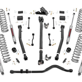 Rough Country 3.5in Jeep Suspension Lift Kit | Stage 2 Coils & Adj. Control Arms (2018 Wrangler JL)
