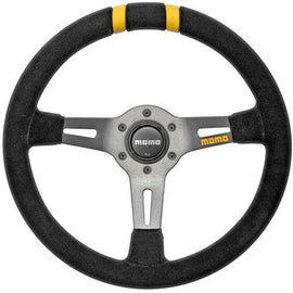 MOMO MOD DRIFT STEERING WHEEL 330MM BLACK SUEDE UNIVERSAL