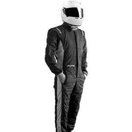MOMO XL ONE DRIVING SUIT ULTRA-LIGHT NOMEX TELA 110 BLACK/GREY SZ62