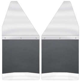 Husky Liners  Kick Back Mud Flaps 12" Wide Stainless Steel Top and Weight 17097
