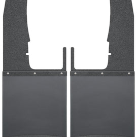 Husky Liners  Kick Back Mud Flaps Front 12" Wide - Black Top and Black Weight 17103