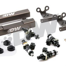 DeatschWerks Subaru side feed to top feed fuel rail conversion kit and 1500cc fuel injectors for  V1-4 92-98 wrx/STI 2.0T