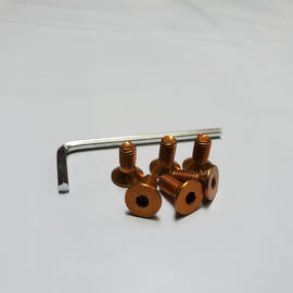 GOLD STEERING WHEEL HARDWARE 6 REPLACEMENT SCREWS BOLTS FOR NARDI MOMO NRG NNR-SWS-GD