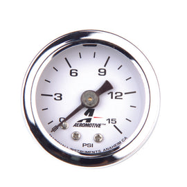 Aeromotive 0-15 PSI Fuel Pressure Gauge 15632