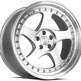 Aodhan AH01 18x9.5 5x100 35.0 73.1 Silver w/Machined Face Wheel/Rim AH011895510035SMF