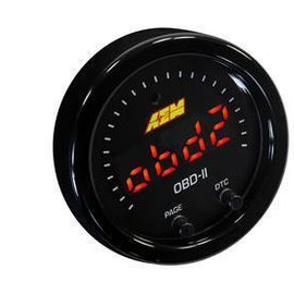 AEM X-SERIES OBDII GAUGE BLACK BEZEL & BLACK FACEPLATE 30-0311