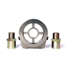 BLOX Racing Oil Filter Block Adapters Gun Metal