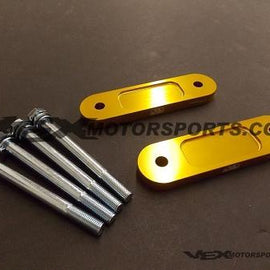 BLOX FRONT BUMP STEER KIT 12MM GOLD FOR HONDA S2000 00-09 S2K AP1 AP2 F20 F22C