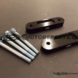 BLOX FRONT BUMP STEER KIT 20MM BLACK FOR HONDA S2000 00-09 S2K AP1 AP2 F20 F22C