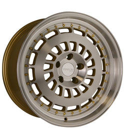 Traklite DRUM2 18X9.5 5x112/5x114.3 +25 73.1CB GOLD BRUSHED