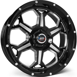 Rebel Offroad Fortress 20x10.0 6x139.7 -18 108 Black Machined Wheel/Rim 101-0108318N-BM