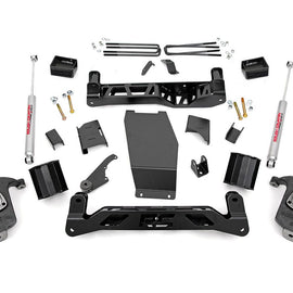 Rough Country 5-inch Suspension Lift Kit (Factory Cast Steel Control Arm Models)