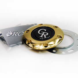 GRIP ROYAL STEERING WHEEL HORN KIT CHROME GR BUTTON WITH GOLD RING