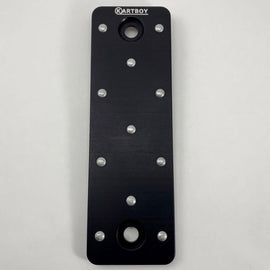 Kartboy CNC Aluminum Deal Pedal Black +Silver Buck Rivets for Subaru WRX/STI/BRZ KB-100-PEDAL-BLK