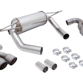 Megan Axle Back Exhaust for BMW M4 F82 2015+ Raw Tips, MR-ABE-BF82-RM