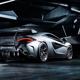 VORSTEINER 570-VX AERO REAR BUMPER DVWP W/REAR DIFFUSER CARBON FIBER GLOSSY FOR MCLAREN 570S