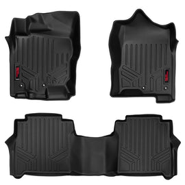 Rough Country Heavy Duty Floor Mats - Front & Rear Combo (Crew Cab Models)