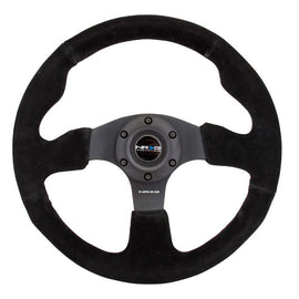 NRG RACE STYLE - Suede  Steering Wheel  320mm w/ BLACK stitch RST-012S