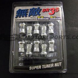 Muteki - SR35 Open Ended Lug Nuts - Chrome - 12x1.25mm NA