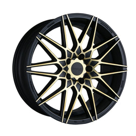 Traklite THRUST 18X8 5x114.3 +35 73.1CB BRONZE POLISHED FACE/MATTE BLACK WINDOWS