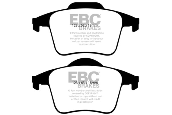 EBC 03-07 Volvo XC90 2.5 Turbo Redstuff Rear Brake Pads DP31680C