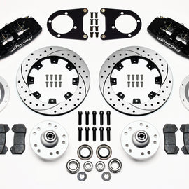 Wilwood Dynapro 6 Front Hub Kit 12.19in Drilled 37-48 Ford Psgr. Car Spindle 140-10739-D