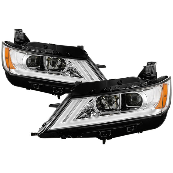 xTune 14-18 Chevy Impala (Excl Limited) DRL Halogen Projector Headlights - Chrm (PRO-JH-CIM15-LB-C) 9042898