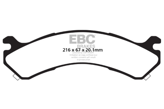 EBC 01-05 Chevrolet Silverado 3500 (2WD) Greenstuff Rear Brake Pads DP61663