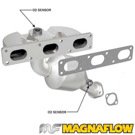 MAGNAFLOW EXHAUST MANIFOLD WITH INTEGRATED HIGH-FLOW CATALYTIC CONVERTER 50176 50176