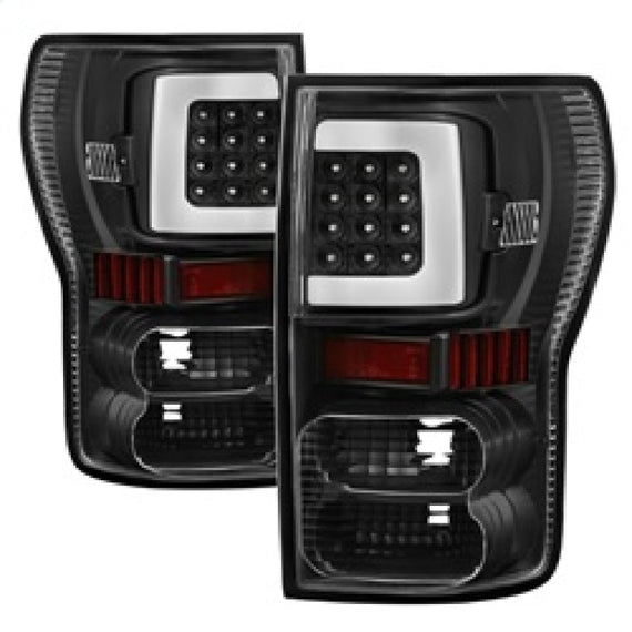 xTune 07-13 Toyota Tundra Light Bar LED Tail lights - Black (ALT-ON-TTU07V2-LBLED-BK) 9038563