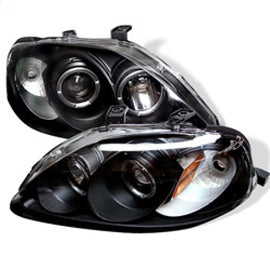 Spyder Honda Civic 99-00 Projector Headlights LED Halo Black High H1 Low H1 PRO-YD-HC99-AM-BK 5010933