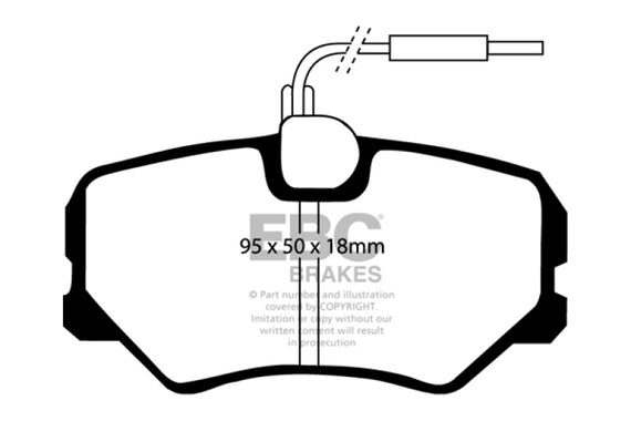 EBC 89-91 Peugeot 405 1.9 Greenstuff Front Brake Pads DP2687