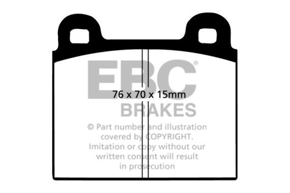 EBC Brakes DP4103R Yellowstuff Street And Track Brake Pads DP4103R