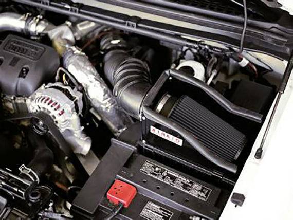 Airaid 99-03 Ford Power Stroke 7.3L DSL CAD Intake System w/o Tube (Dry / Black Media) 402-122
