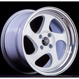 JNC 034 White Machined Lip 18x9 5x114.3 +25 Wheel/Rim 42613509708