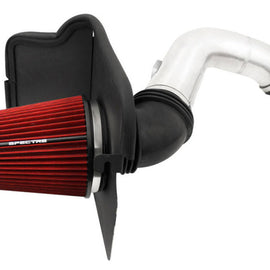 Spectre 04-05 Chevy/GMC 2500/3500 V8-6.6L DSL Air Intake Kit - Polished w/Red Filter 9980