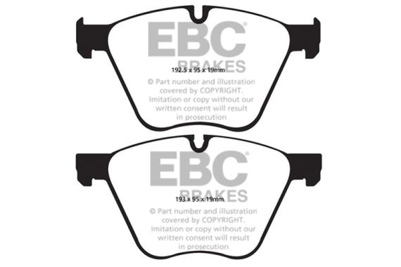 EBC 10+ BMW 760 6.0 Twin Turbo (F01) Greenstuff Front Brake Pads DP22007