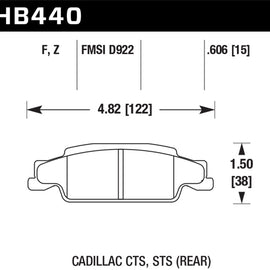 Hawk Performance Ceramic Street Brake Pads HB440Z.606