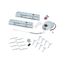 Spectre SB Chevy Deluxe Engine Dress Up Kit (Short) - Chrome 5403