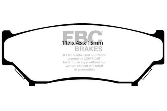 EBC 98-00 Chevrolet Tracker 1.6 (4 Door) Greenstuff Front Brake Pads DP6979