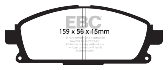 EBC 01 Infiniti Q45 4.1 Greenstuff Front Brake Pads DP21861