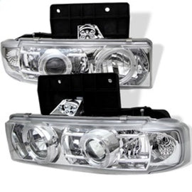 Spyder Chevy Astro 95-05/GMC Safari 95-05 Projector Headlights LED Halo Chrome PRO-YD-CA95-HL-C 5009227
